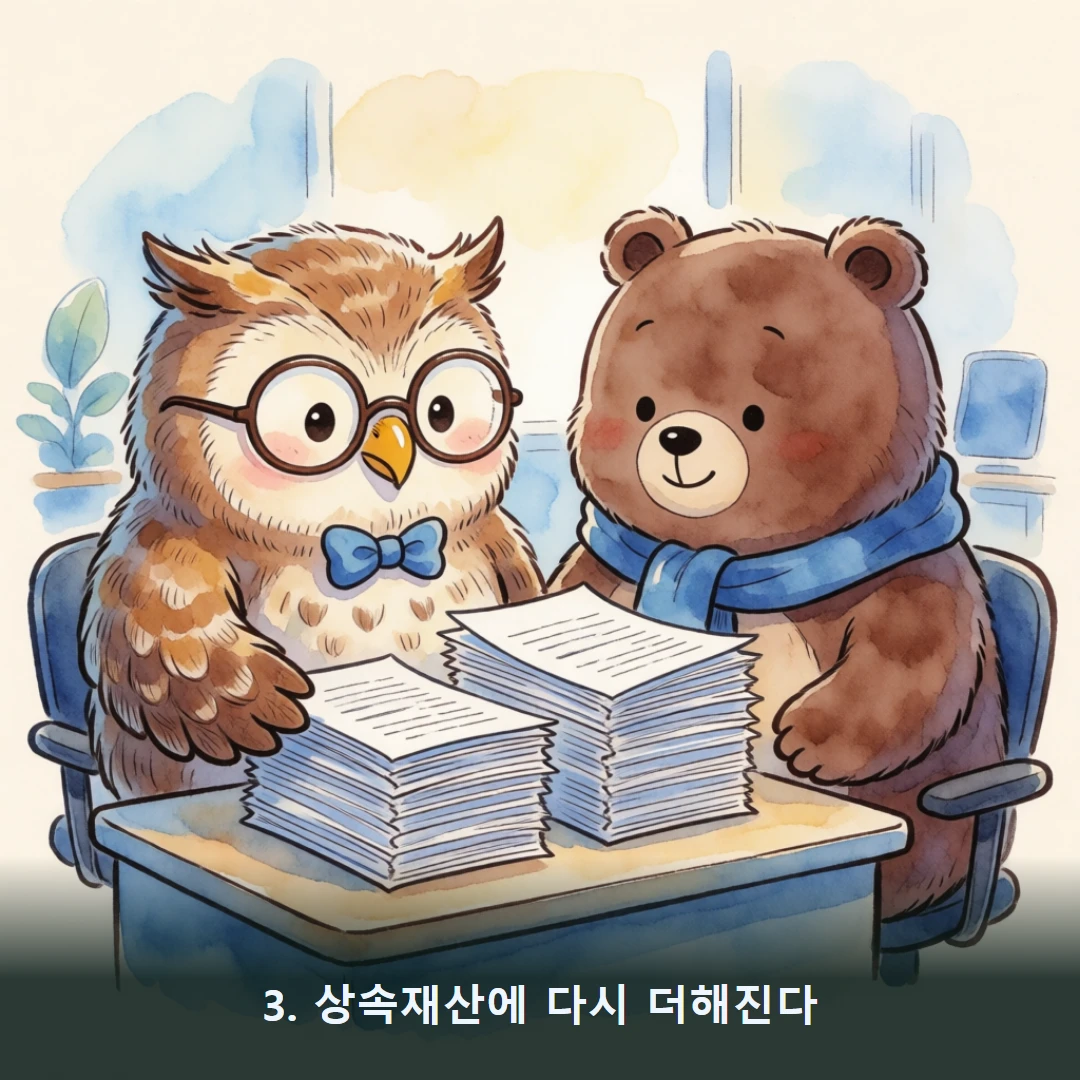 웹툰 3컷 — 3. 상속재산에 다시 더해진다