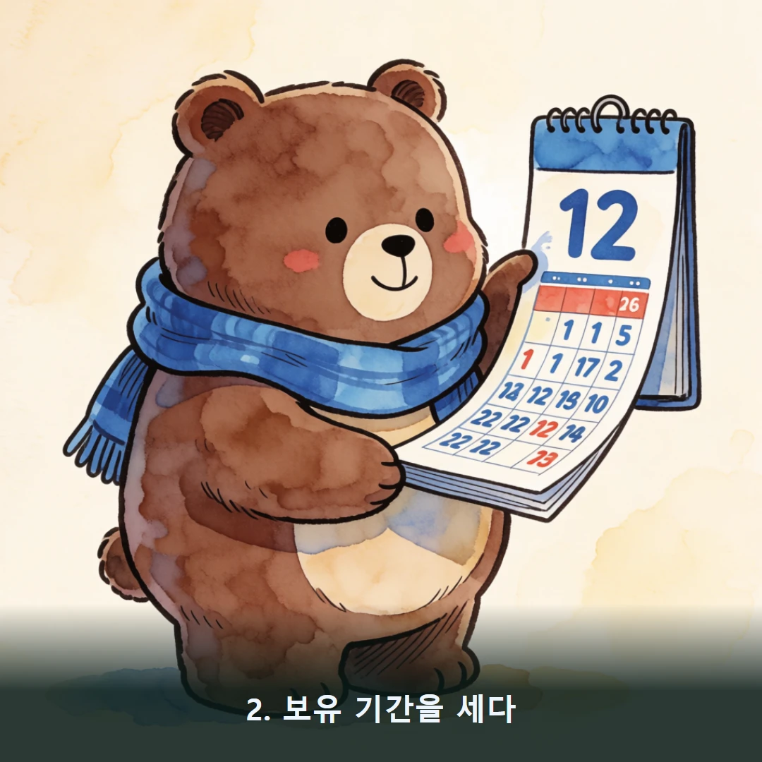 웹툰 2컷 — 2. 보유 기간을 세다