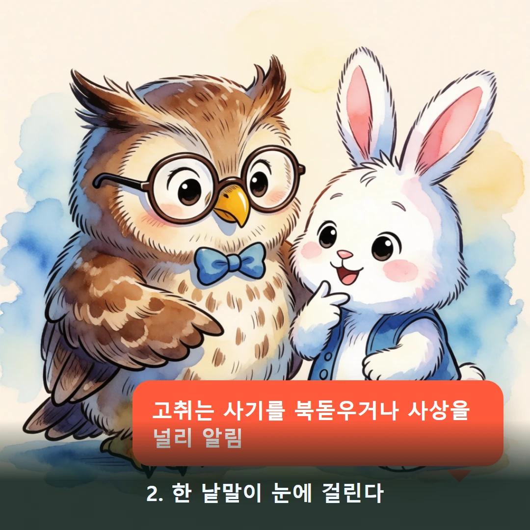 웹툰 2컷 — 2. 한 낱말이 눈에 걸린다 (고취는 사기를 북돋우거나 사상을 널리 알림)