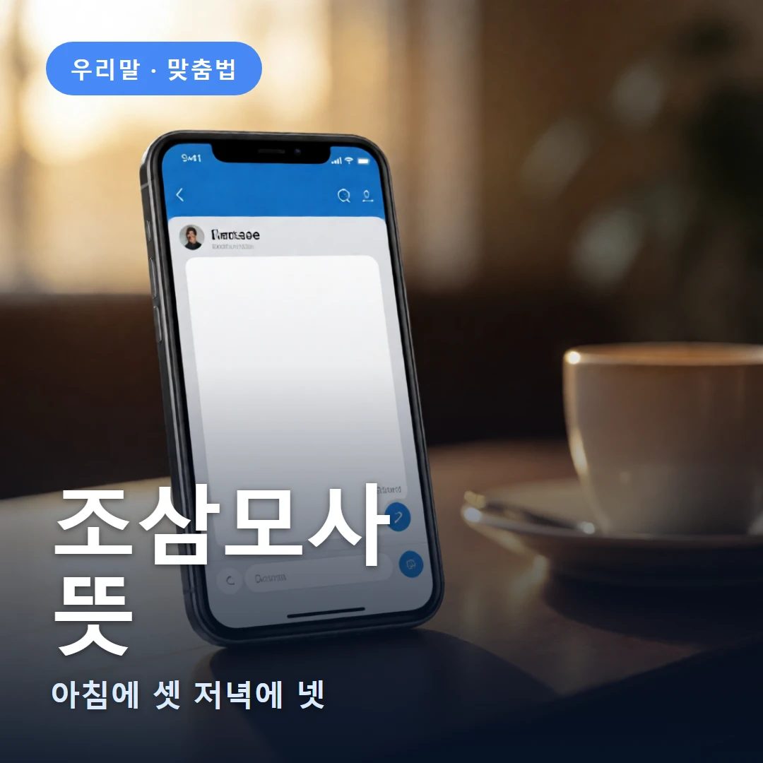 조삼모사 요약 표지 — 아침에 셋 저녁에 넷