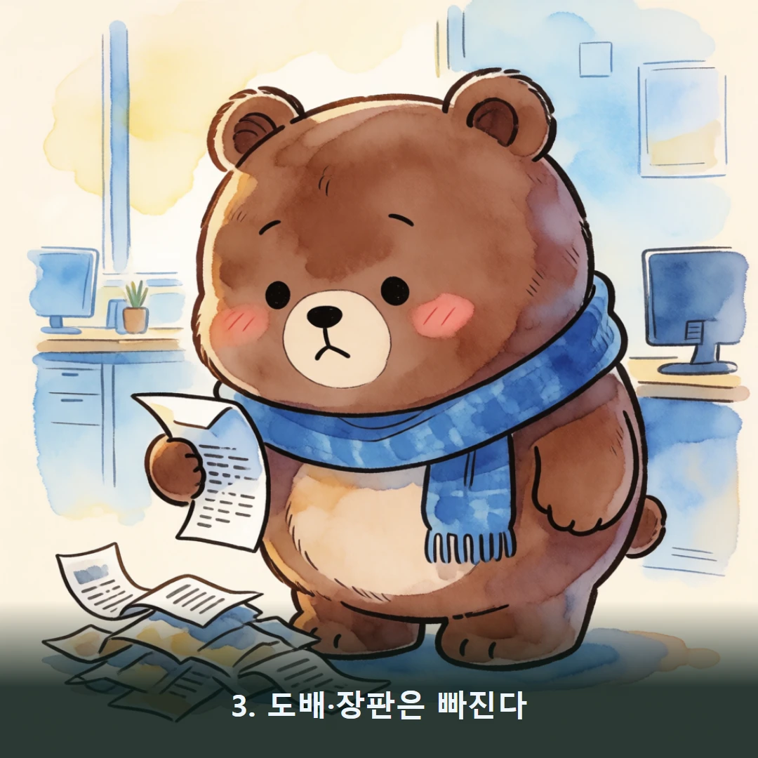 웹툰 3컷 — 3. 도배·장판은 빠진다
