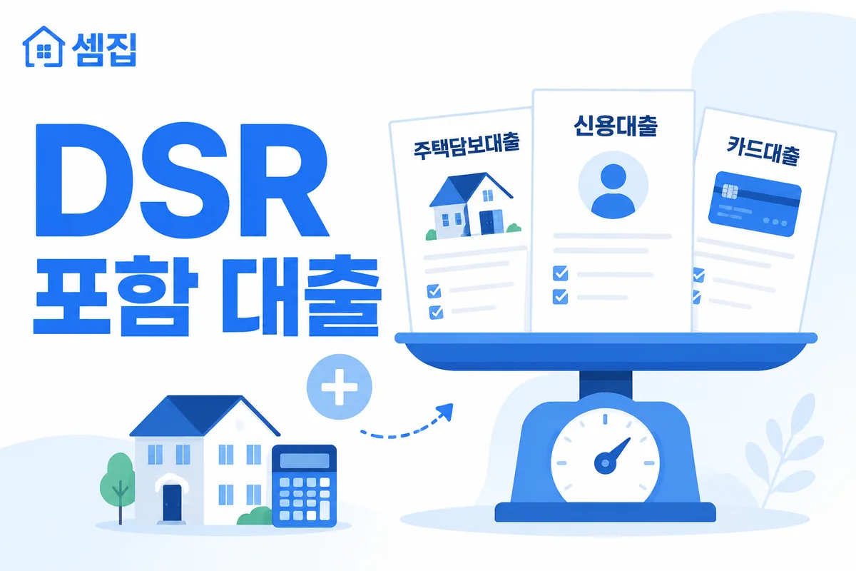 DSR에 포함되는 대출 (원리금 합산 기준)