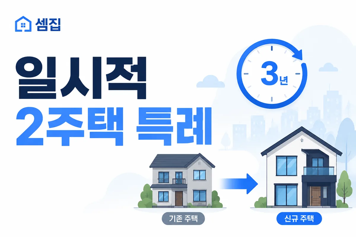일시적 2주택 비과세 특례 (3년 처분)