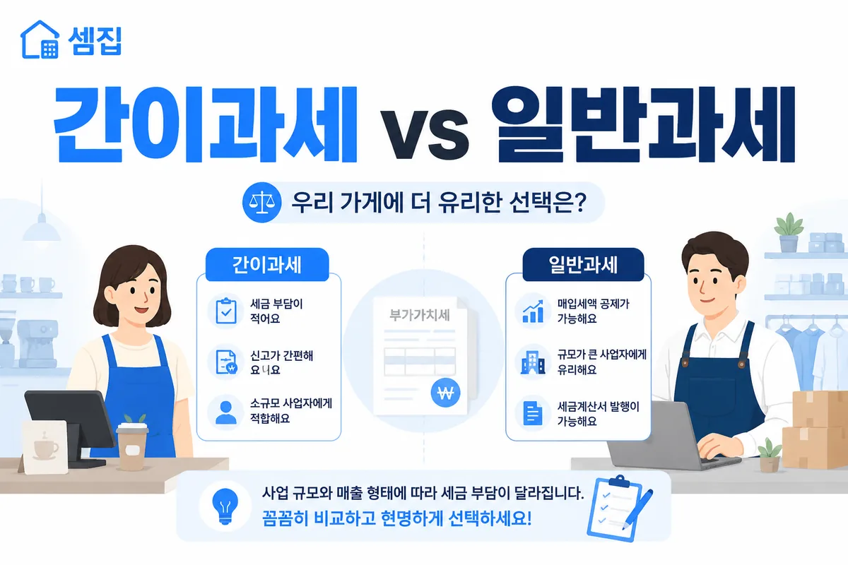 간이과세 vs 일반과세 차이 (기준 1억 400만)