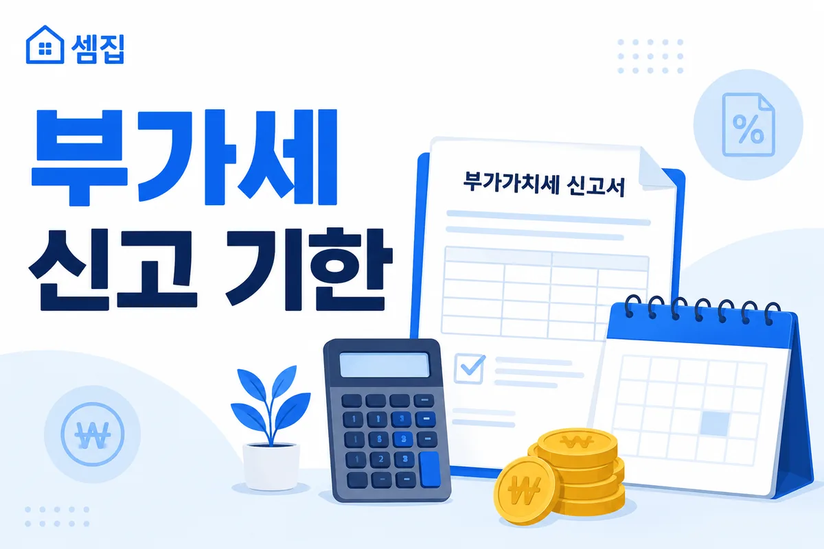 부가세 신고 기한 (1월·7월·예정신고)