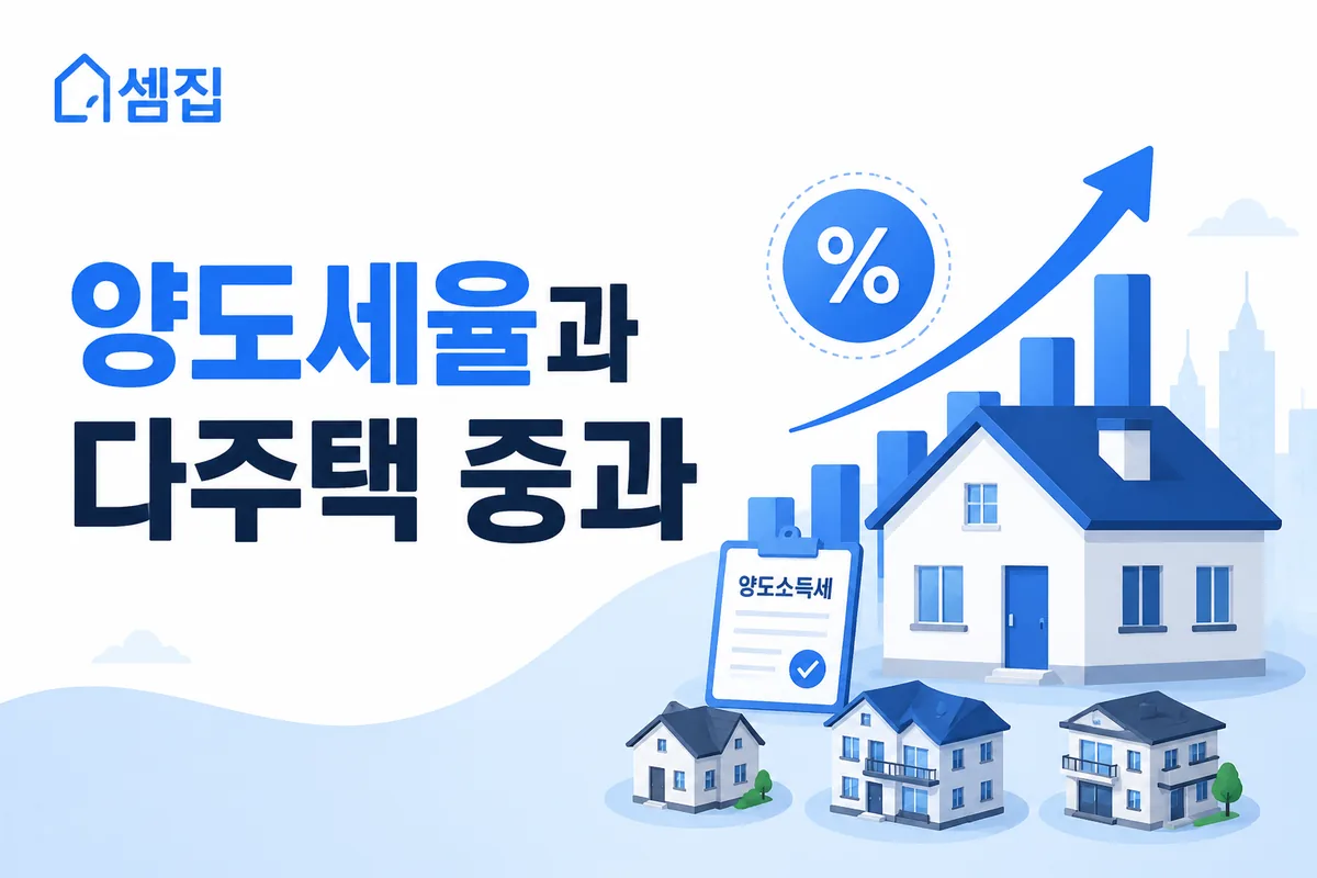 양도세율과 다주택 중과 (단기 70%·중과 20~30%p)